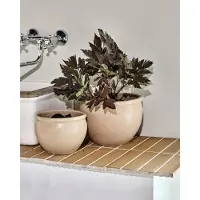 House Doctor Planter, Hdvale, Beige - Beige - 15X 19X 20CM
