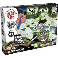 Science For You 4-in-1 Pimeässä Hohtava Kaivospeli