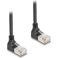 DeLOCK 80283, 3 m, Cat6a, S/FTP (S-STP), RJ-45, RJ-45, Musta