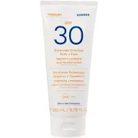 Korres YOGHURT -emulsio vartalolle ja kasvoille SPF30 aurinkovoide Aurinkovoide 200 ml