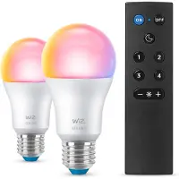 Wiz älylamppu, E27, A60, RGB, Wi-Fi, 2200-6500 K, 806 lm, matta, 3 kpl