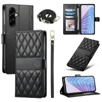 Mtp Products Samsung Galaxy A57 Luxury tikattu lompakkokotelo - musta