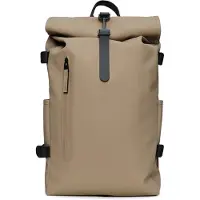 Rains Rolltop Rucksack Large W3 - Beige - ONE SIZE