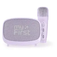 MyFirst Voice 2 - karaoke set for children - microphone and wireless speaker with sound modification effects (purple)