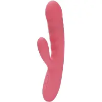 Svakom Avery Powerful Thrusting klitorisstimulaattorilla varustettu vibraattori Strawberry Pink 19.1 cm