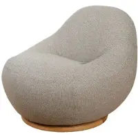 Cane-Line , Gem lounge tuoli m/teak kääntölaakeri Light brown, Rise