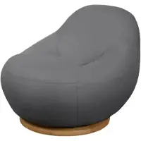 Cane-Line , Gem lounge tuoli m/teak kääntölaakeri Grey, AirTouch