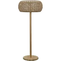 Cane-Line Illusion Glow lattiavalaisin m/natural Weave Teak