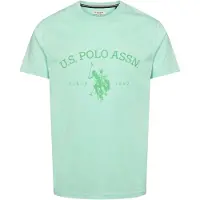 U.S. POLO ASSN. Paita 'UWMaggi' vihreä / vaaleanvihreä