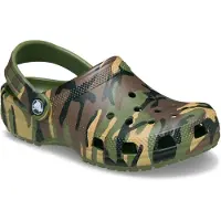 Crocs Classic Camouflage Clog K - Khaki green - 28/29