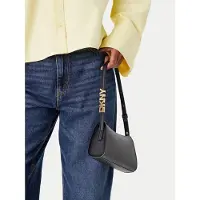 DKNY Avril Olkalaukku Nahka 26 cm Musta