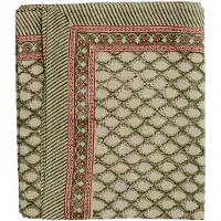 Chamois - Cypress Pellava pöytäliina 150x350 cm Vihreä