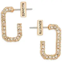 AllSaints AS Pave Hex Rectangle Huggie -korvakorut