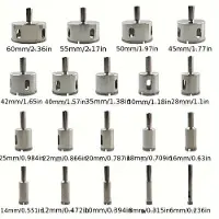 Hobby Hall 19 kpl 6-60mm lasiterä timanttipinnoitteella poranterät laatta marmori keraaminen.