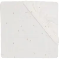 Jollein Muotoonommeltu Aluslakana Twinkling 60x120, Off white/Wild Rose
