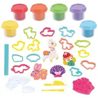 Playgo Farm Animals Clay Set - 6 Clay Pots