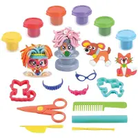 Playgo Junior Pet Groomer Clay Set - 6 Clay Pots