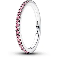 Pandora Timeless hopea sormus pinkki zirkonia 192999C02-60