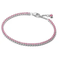 Pandora Timeless hopea tennisrannekoru pinkki zirkonia 593927C02-20