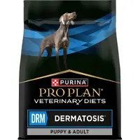 Purina Veterinary Diets DRM Dermatosis Kuivaruoka koirille ja pennuille, suunniteltu tukemaan ihon toimintaa dermatoosissa, 3 kg
