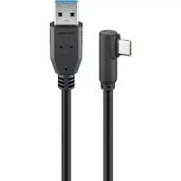 Goobay USB-A - USB-C USB-kaapeli 0,5 m musta (JAB-4410949)