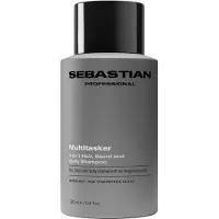 Sebastian Multitasker for Men 3-in-1 Hair, Beard and Body Shampoo, 280ml