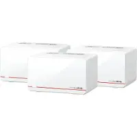 Mercusys HALO H37BE, Valkoinen, Sisäinen, Verkkojärjestelmä, 650 m², Kaksitaajuus (2,4 GHz/5 GHz), Wi-Fi 7 (802.11be) (Halo H37BE(3-pack)(EU))