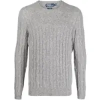 Ralph Lauren The Iconic Cable-Knit Cashmere Sweater - Grey - S