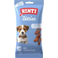 Rinti 12x75g Extra Bitties Puppy kanaherkut (kana & nauta) koiralle