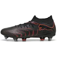 Puma Future 9 Match Sg Eclipse - Musta/hehkuva Punainen/strong Gray - Pehmeä Nurmi (Sg), koko 43