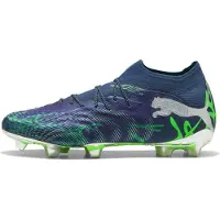 Puma Future 9 Ultimate FG Cosmic Art - Persian Blue/Vihreä/Hopea LIMITED EDITION - Nurmi (FG), koko 46