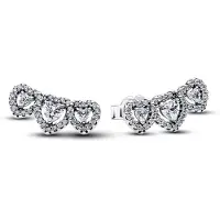 Pandora Timeless hopea sydänkorvakorut 294411C01
