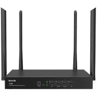 Tenda W18E, Wi-Fi 5 (802.11ac), Kaksitaajuus (2,4 GHz/5 GHz), Ethernet LAN, Musta, Pöytäreititin