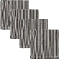 House Doctor Napkins, Hdblock, Sand, Black - Black - 40X 40CM
