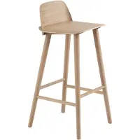 Muuto Nerd baarituoli 75 cm - Oak