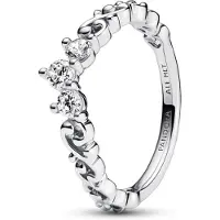 Pandora hopeinen tiara sormus 192232C01-58