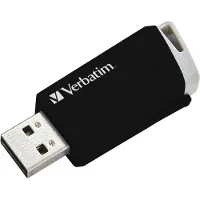Verbatim 32GB Store 'n' Click, 3.2 Gen1 USB-A -muistitikku, 80/25 MB/s, musta
