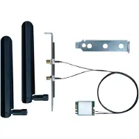 Intel AX210 -verkkoadapteri, M.2 2230 (A-E-Key), 2x2 Wi-Fi 6E (802.11ax) + Bluetooth 5.4, ei vPro