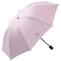 Mtp Products Anti-UV kompakti kokoontaitettava sateenvarjo auringolle ja sateelle - vaaleanpunainen