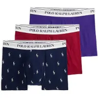 Ralph Lauren Bokserishortsit 'CLASSIC' laivastonsininen / lila / punainen / valkoinen
