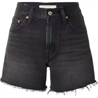 Levi's Farkut 'Ribcage Shorts' musta denim