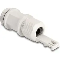 DeLOCK – Cable Gland M28 with cable tie fastening grey (60657)