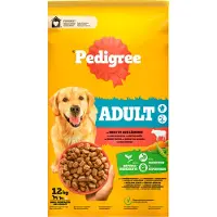 Pedigree 12kg Adult nauta & vihannekset koiran kuivaruoka