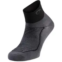 Lurbel Race Three Grey/Black Socks, Size XL
