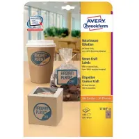 Avery Brown kraft rectangular Product Labels (recycle)