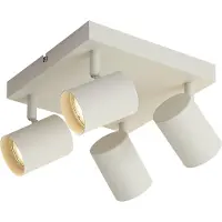 QAZQA Moderni kattospotti beige 4-lamppu säädettävä - Jeana