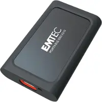 Emtec X210 ELITE, 2 TB, USB Type-C, 3.2 Gen 2 (3.1 Gen 2), 1100 MB/s, 10 Gbit/s, Musta, Punainen (ECSSD2TX210)