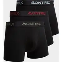 MONTIREX 3-Pack Trail Boxers - Mens, musta