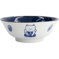 Tokyo Design Studio - Kawaii Kulho 20 cm Katt Neko 33419 Sininen