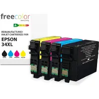 Freecolor K10546F7, Musta, Syaani, Magenta, Keltainen, 4 kpl